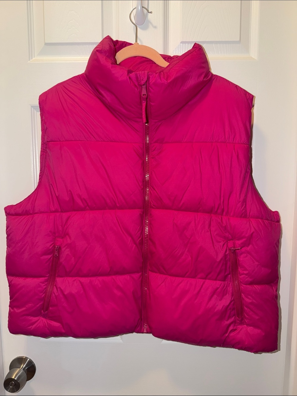 Old Navy Hot Pink Puffer Vest